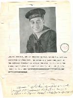 Abraham Simonian
—
Abraham Simonian was born in Providence in 1922. He took part in World War
II. Abraham, who had enlisted in 1942 in the US Navy, was discharged in 1946.
He served as a Yeoman 2nd class in the American, European and African
Theaters, as well as in the Middle East Theater, on a destroyer escort.